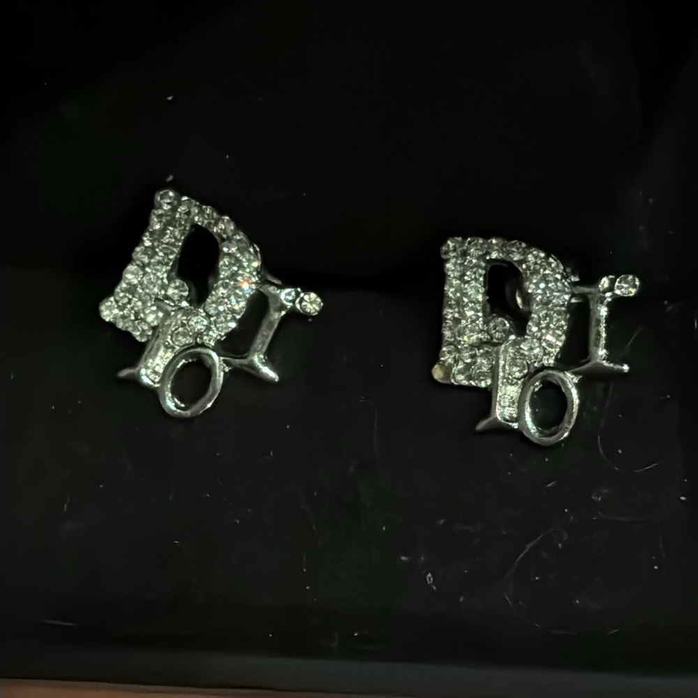 Authentic Dior Rhinestone Earrings - Picture 3 of 7